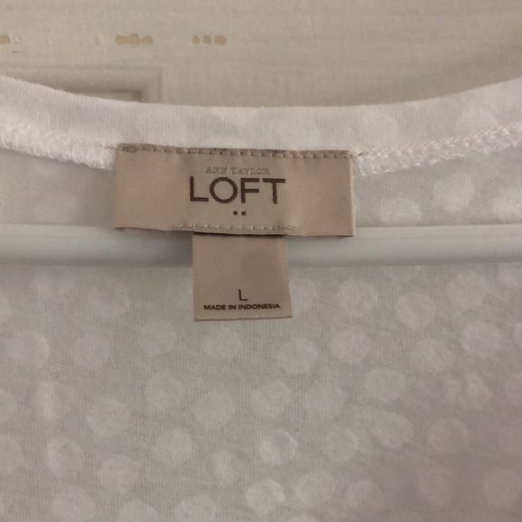 Loft White Short Sleeve Top - Picture 3 of 4